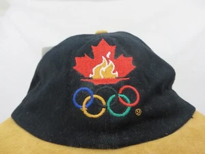 Vintage Atlanta 1996 Olympics McDonalds CBC Hat Black Strapback Paisley Suede - Picture 1 of 5