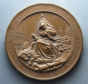 Medal Liberation from Austria Fiftieth Anniversary Venice Uprising - Picture 1 of 3