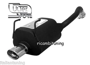 FIAT Panda II 2003-2012 Scarico Sportivo Omologato Marmitta ovale 95x65 mm - Imagen 1 de 1