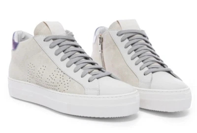 Tênis Feminino P448 Thea Couro e Camurça Top Médio Tamanho 40 / EUA 9 - 9.5 - Imagem 1 de 4