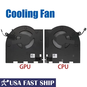 OEM CPU + GPU Cooling Fan For Dell Alienware M17 R3 M17 R4 P45E 0H5TYJ 0CNV63 - Picture 1 of 5