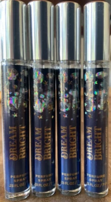 4 (CUATRO) mini DREAM BRIGHT .23 oz tamaño de viaje PERFUME spray baño y cuerpo funciona Foto 1 de 2
