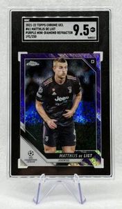 Matthijs de Ligt 2021-22 Topps Chrome Purple Refractor #61 /250 SGC 9.5 - Picture 1 of 2