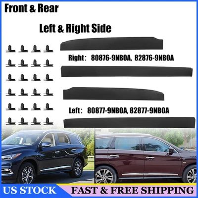 Moldura de puerta inferior delantera y trasera derecha para Infiniti QX60 2014-2020 JX35 2013 Foto 1 de 4