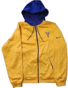 ๐ Felpa con Cappuccio Nike Kobe Bryant Therma Fit Pullover Uomo Taglia XL Giallo Viola KB24 - Foto 1 di 6