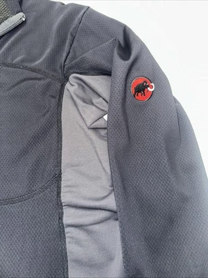 Mammut Black Jacket Mens Large Full Zip Polartec Softshell Outdoor Hiking Trail - Image 1 of 4