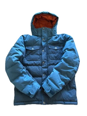 Men’s Medium MARMOT FORDHAM 700 Fill Down Parka Jacket Winter Coat w/ Hood Blue - Image 1 of 4