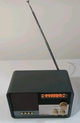 Crosley CR3036D-CL Tribute AM/FM Radio with Built-In Bluetooth - Charcoal  - Image 1 of 4