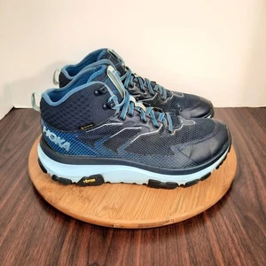 Hoka One One Toa GTX Womens 8.5 Shoes Blue Iris Aquamarine Hiking Trail Sneakers - Picture 1 of 10