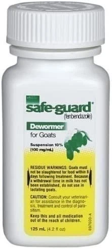 Líquido desparasitante Safe-guard (fenbendazol) 125 ml Foto 1 de 1