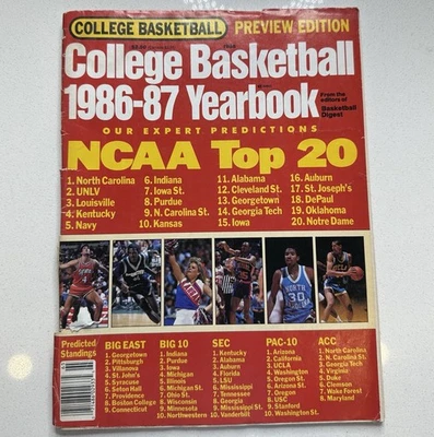 1986-1987年篮球文摘大学篮球年鉴杂志*阅读 — 第 1/3 张图片