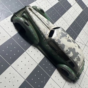 Frühes Vintage Gussmetall zweifarbig grün & grau 4 Türen Hubley Kiddie Limousine Spielzeugauto  - Bild 1 von 9