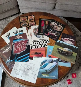 Gran Lote De Folletos De Coches Años 70 MG Datsun Citroen Ford Fiat Volvo Plymouth... - Imagen 1 de 15