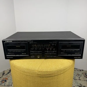 Pioneer CT-W450R Dual Cassette Deck Auto Reverse Dolby B/C - For Parts/Repair - Bild 1 von 12