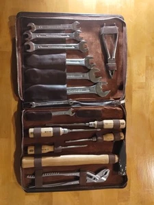 Rare Leather Cole Haan Portfolio Tool Set - Picture 1 of 17