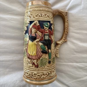 Kato Kogei handbemalt 9 1/2" Keramik Bierstein - Bild 1 von 7