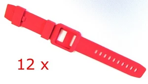 Lote De 12 Rojo Silicona Reloj Banda Correa Muñeca Funda para Apple iPod Nano 6 - Imagen 1 de 5