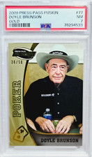 2009 Press Pass Fusion #77 Doyle Brunson Gold /50 Rookie Card RC PSA 7 NM WSOP