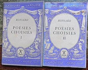 Ronsard - Poesies Choisies I & II Classiques Larousse (YA1) - Picture 1 of 1