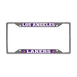 Chrome NBA Los Angeles Lakers License Plate Frame Universal Size Basketball -1PC - Picture 1 of 1