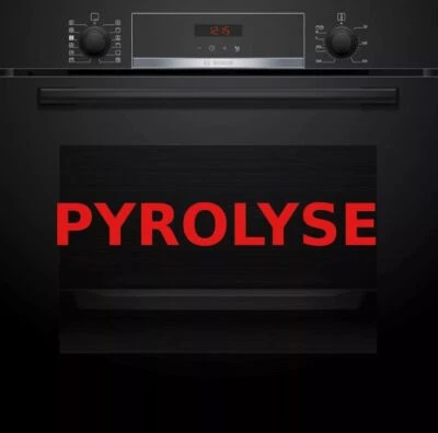 Bosch Einbau-Backofen 60 cm Pyrolyse Hydrolyse Dampfunterstützung HRA574BB0 - Bild 1 von 4