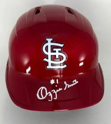 Cardinals OZZIE SMITH Signed Full Size St. Louis Rawlings Rep Helmet AUTO - Fan - Image 1 of 4