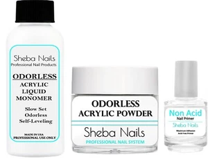 Kit de acrílico inodoro Sheba Nails TABLERO DE ESTADO SELLADO - polvo transparente - Imagen 1 de 9