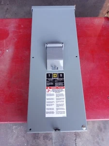 Square D QOM2E2200NRB 3R Breaker Enclosure, 1Ph 120/240V w/ 2P 200A Breaker, NIB - Picture 1 of 14