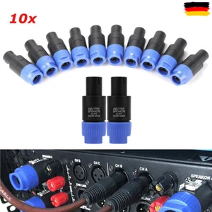 10x Speakon Altavoz Conector 4 pines Cajas Tornillables Altavoz Conector de cable - Imagen 1 de 10