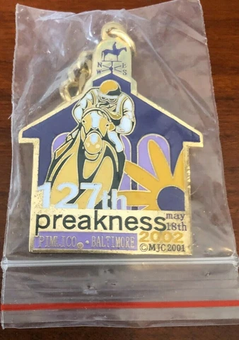 2002 Baltimore Pimlico Derby PREAKNESS stake 127th Souvenirs Key Chain - NEW Cover