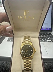 Men’s Automatic Polar Swiss Gold Tone Watch - Picture 1 of 7