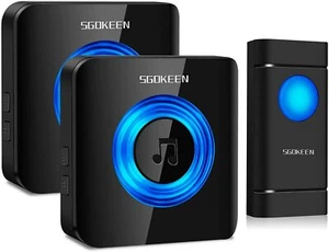 Wireless Doorbell,SGOKEEN Waterproof Door Chime Kit with Mute Mode,Over 1000 ft- - Bild 1 von 7