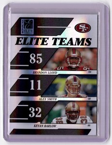 2006 Donruss Elite Teams Black Brandon Lloyd/Alex Smith/Kevan Barlow 0329/1000