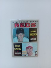 1970 Topps Reds Rookie Stars Danny Breeden Bernie Carbo #36 Mid-Grade/ Reds  