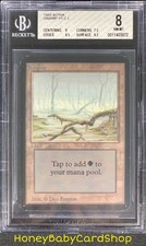 MTG Limited Edition Alpha 1993 Swamp (A) BGS 8.0 NM/MT Old School 93/94