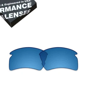 Lentes de repuesto polarizadas KEYTO para gafas de sol Oakley Flak 2.0 XL - azul transparente - Imagen 1 de 5