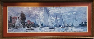 MUSEUM ART PRINT Les Barques Regates a Argenteuil Claude Monet - Picture 1 of 11