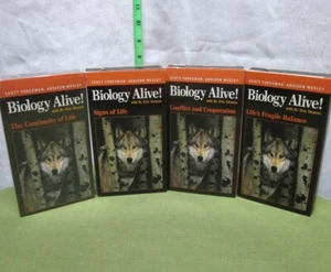 BIOLOGY ALIVE Dr. Eric Strauss 4-VHS lot Life’s Fragile Balance marine ecosystem - Picture 1 of 3