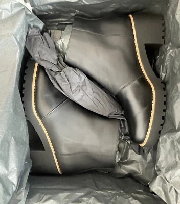 Stivaletti Hogan H277 Tronchetto in pelle con zip nero comfort - Immagine 1 di 4