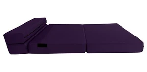 Lounger Folding Foam Mattresses, Portable Sleeper Chair Bed 6 x 54 x 80, Purple - Picture 1 of 8