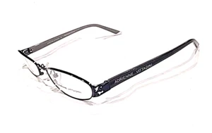 Adrienne Vittadini AV6057 196 Sm Black Metal Gray Eyeglass Frames 51-17 140 New - Picture 1 of 5