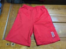 Boys Youth Kids NIKE Boston RED SOX B Logo Red Baseball Athletic Shorts