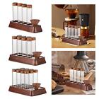 Coffee Bean Test Tube with Display Rack Coffee Bean Dispenser for Cafe Bar