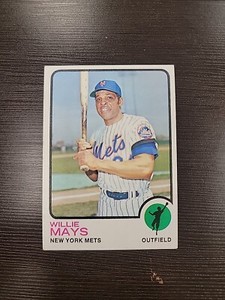 1973 Topps Baseball Willie Mays Card #305 Vintage 