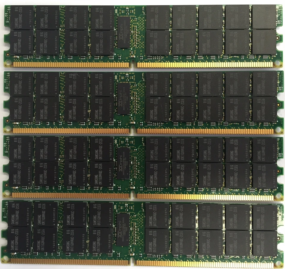 16GB 4x 4gb Dell PowerEdge 2970 6950 SC1435 T300 T605 M605 R300 R805 R905 Memory - Image 1 of 1