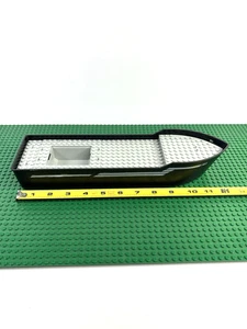 LEGO Barco Negro 38x10x5 2/3 Flotante Antiguo Gris Superior con Pegatinas 4021 #2366c01 2374 - Imagen 1 de 10