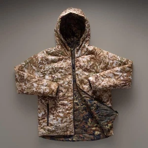 WRMFZY V2 REVERSIBILE FULL ZIP WOOBIE FELPA CON CAPPUCCIO GIACCA FLECKTARN / ARID FLECK MEDIUM - Foto 1 di 7