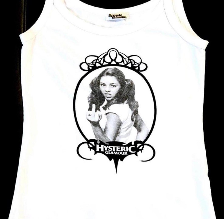 トップス Hysteric Glamour Tank top HYSTERIC GLAMOUR - HYSTERIC FLAME ON タンクトップ / ブラック