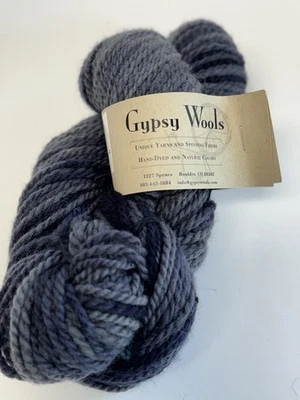 Fio de lã cigana tingido à mão 100% lã Rambouillet Costa do Golfo 153y 4 oz NOVO - Imagem 1 de 4