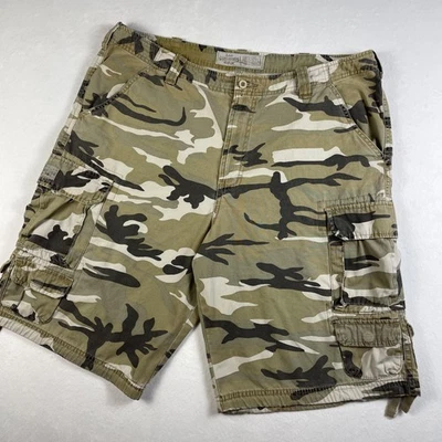 Pantalones Cortos Carga Lee Dungarees Para Hombres 36 Camuflaje Verde Sueltos Ropa de Trabajo Militar Y2K Fit 38 Foto 1 de 4